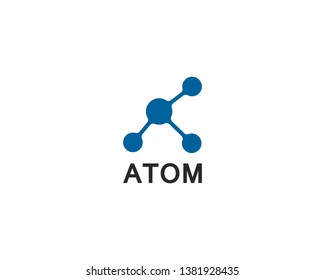 set of molecule atom  logo icon vector design