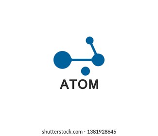 set of molecule atom  logo icon vector design