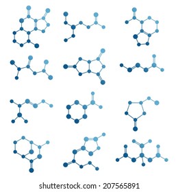 Set of molecules.