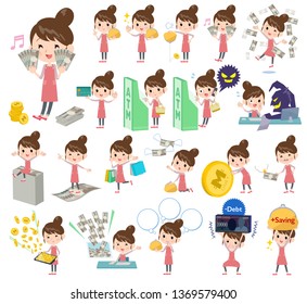 A set of mom with concerning money and economy.There are also actions on success and failure.It's vector art so it's easy to edit.
