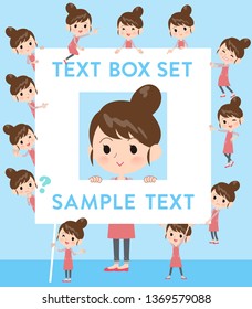 A set of mom with a message board.Since each is divided, you can move it freely.It's vector art so it's easy to edit.
