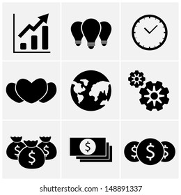 set of money icon 