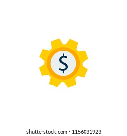 Set money icon flat element. Vector illustration of set money icon flat isolated on clean background for your web mobile app logo design.