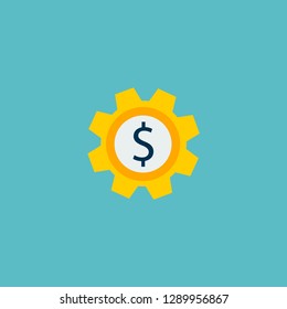 Set money icon flat element. Vector illustration of set money icon flat isolated on clean background for your web mobile app logo design.