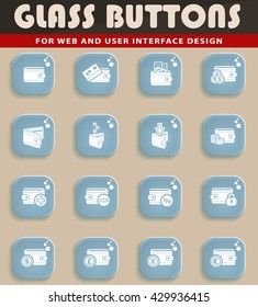 set of money icons for web and user interface