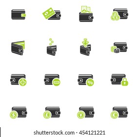 set of money icons for web and user interface