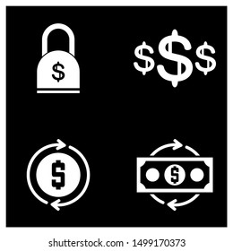 Set of Money Logo Design Concept Vector. Illustration Template. Icon Symbol