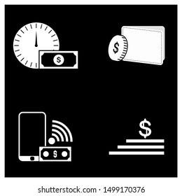 Set of Money Logo Design Concept Vector. Illustration Template. Icon Symbol