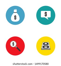 Set of Money Logo Design Concept Vector. Illustration Template. Icon Symbol