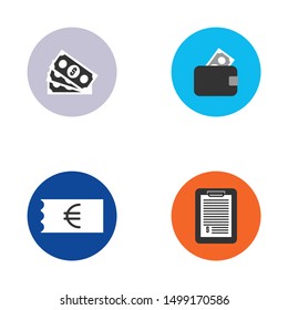 Set of Money Logo Design Concept Vector. Illustration Template. Icon Symbol