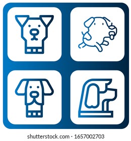Set von mongrel Symbolen. Zum Beispiel Hund , Mongrel-Symbole