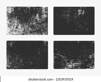 Set of monochrome abstract vector grunge textures.