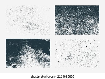Set of monochrome abstract vector grunge textures.