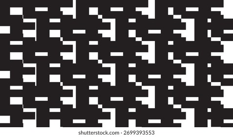 set monochrome geometrische nahtlose Muster schwarz weiß Vektorgrafik