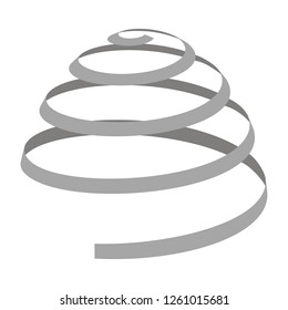 set of monochrome icons with Spring for your design