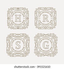 Set of monogram