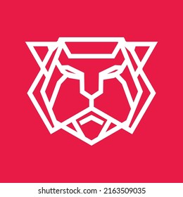 Set monoline dog logo design Vektor