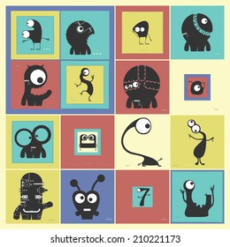 Set of monsters 