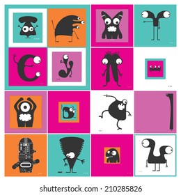 Set of monsters 