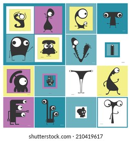 Set of monsters