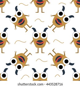 set of monsters in Flete muzzle funny children painted different pattern