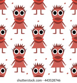 set of monsters in Flete muzzle funny children painted different pattern