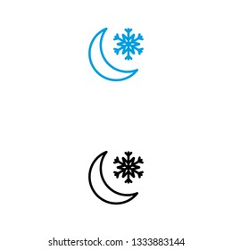 a set of moon icons