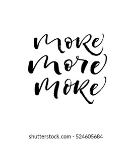 Set of more worlds. Ink illustration. Modern brush calligraphy. Isolated on white background.