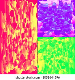 A set of mosaic textures for the image of the sky or sunset. Space and alien patech protection of the custom sky of the sun and grass.
