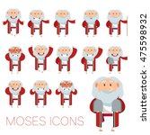 Set of Moses icons