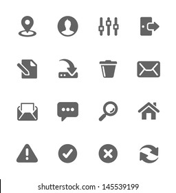 Set of most used interface icons.