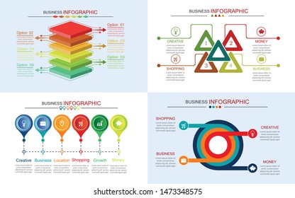 Set of most useful info graphic elements - bar graphs, human info graphics, pie charts, steps and options, workflow, puzzle, percents, circle diagram, timeline
