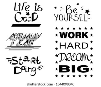 Set of motivation phrases