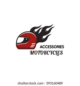 Set of motorcycles shop, club, repair emblems ond logo.