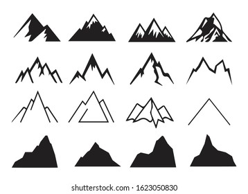 Set of mount sign design. vector illustration.