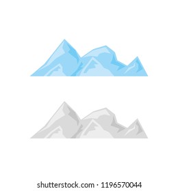 a set of mountain icons