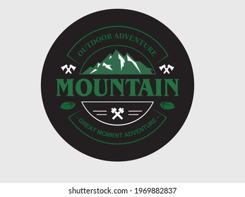 Set the mountain logo and badges. A versatile logo for your business.