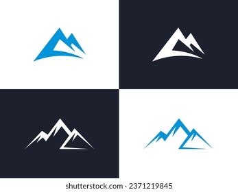 Set mountain logo icon vector template