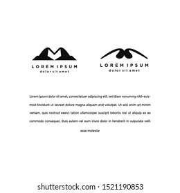 Set of mountain travel emblems. Camping outdoor adventure emblems, Vector illustration . on white background