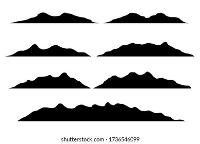 Montaje de montañas sobre fondo blanco Ilustración de montañas Sillooet