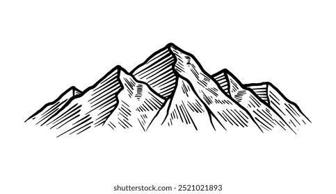 Set Mountains Vector designs Illustrations