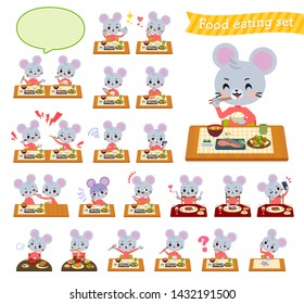 A set of mouse boy about meals.Japanese and Chinese cuisine, Western style dishes and so on.It's vector art so it's easy to edit.
