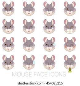 Set of Mouse faces