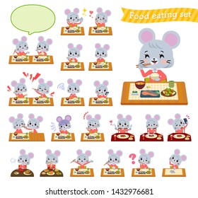 A set of mouse girl about meals.Japanese and Chinese cuisine, Western style dishes and so on.It's vector art so it's easy to edit.
