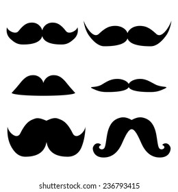 Set of moustaches icon