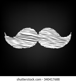 Set of moustaches icon