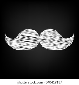 Set of moustaches icon