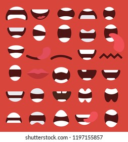 Set Of Mouths Icons