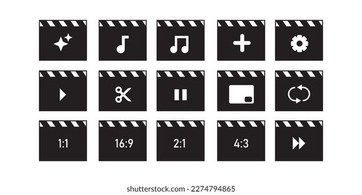 set movie app icon for app userinterface, music and movie icon