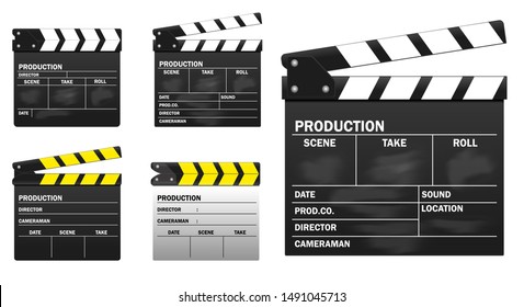 set of movie clapper board. easy to modify